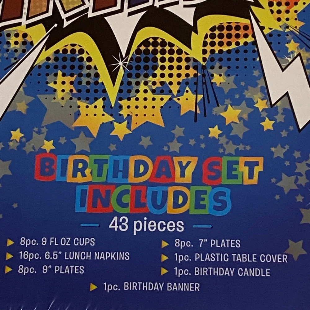 Happy Birthday Party in a Box Birthday Set - Multicolor